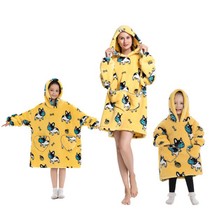 Couverture Sweat à capuche Sweat-shirt thermique Parent-Childtv Blanket Sweat à capuche surdimensionné pour la famille - Product Image 2