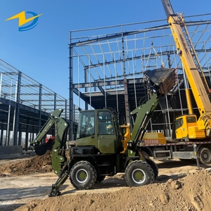 <span class=keywords><strong>Mini</strong></span> 4x4 Diesel Rad Bagger lader Frontlader mit Motor pumpe Getriebe lager für Bauernhöfe Restaurants Einzelhandel fertigung - Product Image 2