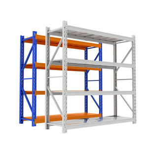 Estante de servicio mediano de hierro protegido contra la corrosión Estantes de metal de garaje ligeros de largo alcance para unidades de estantería de palés de almacenamiento Servicio mediano - Product Image 3