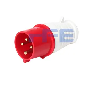 HFE Industrial 32a 380v ip44 Electrical Multi Socket Plug