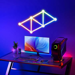 Âm nhạc Sync <span class=keywords><strong>DIY</strong></span> trang trí nội thất Streaming thông minh RGB nối Glide tường ánh sáng với ứng dụng điều khiển từ xa chơi game Lights đối với chơi game Đảng - Product Image 2