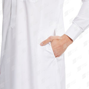 Nuovo Design di alta qualità Dubai <span class=keywords><strong>abbigliamento</strong></span> islamico da <span class=keywords><strong>uomo</strong></span> Thawb Jubba <span class=keywords><strong>etnico</strong></span> Thobes tinta unita <span class=keywords><strong>uomo</strong></span> musulmano Thobe - Product Image 5