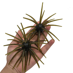 Boule flottante en TPE de 25 mm/16 g en forme d'ormeau à pointes avec tentacules, appât souple pour montage drop shot, pour la pêche au bar, à la perche, en eau salée et en eau douce - Product Image 5
