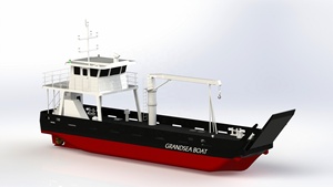 Grandsea 24m di carico pesante carico in acciaio chiatte per la vendita - Product Image 5