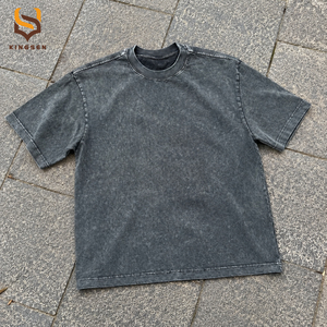 Camiseta de Gran Tamaño con Logotipo Personalizado al por Mayor, Camiseta de Algodón Grueso de Alta Calidad para Hombre, Camiseta de Diseñador de Manga Corta - Product Image 1