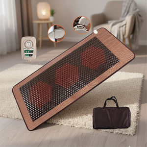 Matelas intelligent en jade et tourmaline à succès avec minuterie et télécommande pour coussin chauffant thérapeutique personnalisé et tapis de lit thermique - Product Image 3