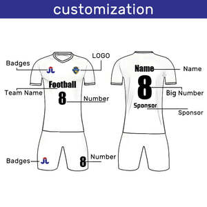 2025 Custom Hochwertige American Football Bulk Großhandel Team Sportswear mit Logo Design Günstiger Preis Blank Soccer Jersey - Product Image 6
