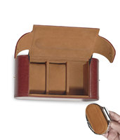 Vitrine de rangement en cuir haut de gamme Nouveau produit Boîtes rigides avec emballage cadeau Boîte de valise élégante