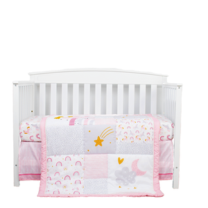 Bán Buôn Hữu Cơ Cotton Bé Nôi Bộ Đồ Giường Đặt Cho Cô Gái Trẻ Em Phòng Ngủ Giường <span class=keywords><strong>Set</strong></span> - Product Image 1