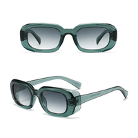 Lunettes de soleil carrées rétro tendance UV400
