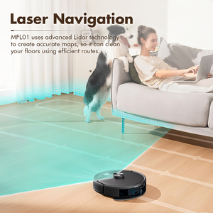 Robot Aspirador Inteligente para el Hogar con Función de Fregado, Posicionamiento Lidar, Navegación con Memoria, Automático, Venta al por Mayor y Dropshipping - Product Image 2