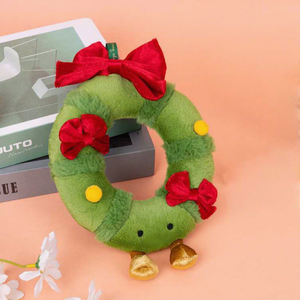 Vente directe usine : Porte-clés en peluche chaussette de Noël, jouets en peluche de dessin animé, animaux en peluche doux pour machine à grue d'arcade et présentation en magasin - Product Image 1