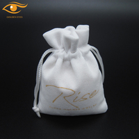 Sacs cadeaux en velours blanc personnalisés pour bijoux et produits numériques Mini emballage en velours pour touche de luxe
