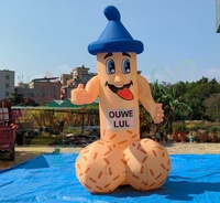 Equipo de alquiler de fiesta de Holanda Inflable Opblaasbare Ouwe Lul Abraham Globo viejo para Decoración de cumpleaños