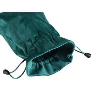 Sac à cordon en velours de luxe personnalisé avec logo, réutilisable, pour bijoux, emballage cadeau pour colliers et boucles d'oreilles - Product Image 5