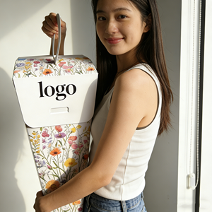 ถุงของขวัญดอกไม้แบบกำหนดเองพร้อมหูหิ้ว ถุงบรรจุภัณฑ์ดอกไม้แบบฉีกได้สำหรับช่อดอกไม้ขนาดเล็ก ขายส่ง OEM ถุงกระดาษใส่ดอกไม้ - Product Image 4