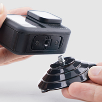 360 °   Support de ventouse rotatif pour caméra d'action compatible GoPro Hero 13, DJI Action 5 Pro, Insta360 X5 pour pare-brise de voiture