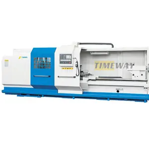 טעינת 6-טון גדול ציר חור אוטומטי מחרטה CNC מכונת/mesin bubut cnc