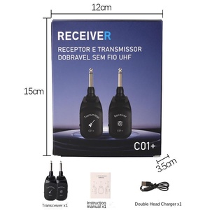 Transmisor y Receptor Inalámbrico para Guitarra C01+, Transceptor para Instrumentos <span class=keywords><strong>de</strong></span> <span class=keywords><strong>Viento</strong></span> Eléctricos, Conector Dedicado para Guitarra Eléctrica y <span class=keywords><strong>Bajo</strong></span> - Product Image 5