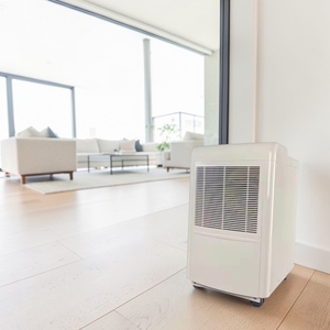 DL Smart <b>Dehumidifier</b> Fan Speed Adjustment for Household 2-Digit LED Display External Drain Connector Heavy Duty Wheels - Product Image 1