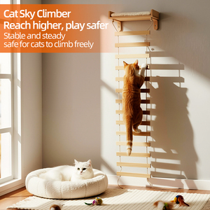 Puente de Madera Moderno para Gatos de 100cm, Escalera para Trepar, Escalones DIY, Envío Directo desde China a la UE - Product Image 5