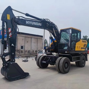 Original HYUNDAI 15 Ton HW155 Wheeled Excavator 2023 Model Cummins Engine with Motor and Pump 1 Year Warranty Tested & Inspected - Product Image 2