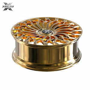 Jantes en alliage forgé XINGTU Performance, concaves profondes, motif turbine doré, jantes personnalisées pour Tesla, <span class=keywords><strong>BMW</strong></span>, Mercedes Benz, Audi, SUV 19-22 - Product Image 5