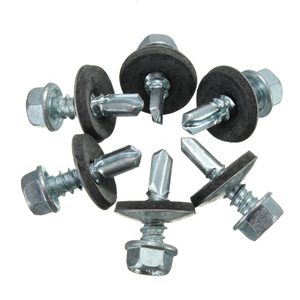 Mạ Kẽm Tiêu Chuẩn Hex Máy Giặt Đầu Loại 17 Tek Tấm Kim Loại Lợp Sơn <span class=keywords><strong>Top</strong></span> Sharp Vít Với Seal Máy Giặt - Product Image 6