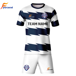 Penjualan Langsung Produsen Jersey Sepak Bola Pria Berkualitas Tinggi Setelan Latihan Bernapas Lengan Pendek 100% Poliester Semua Musim - Product Image 1