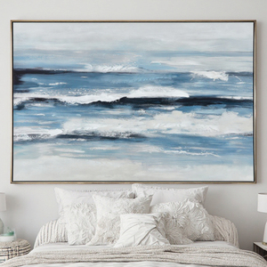 Miễn phí đám mây vẽ tay vải sơn dầu tường nghệ thuật trang trí nội thất sơn dầu tường nghệ thuật - Product Image 1