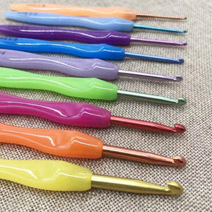 Nuevo ganchillo de plástico de color caramelo, ganchillo antideslizante, palo de tejer de color, suéter, lana, ganchillo con mango de cepillo de dientes - Product Image 2