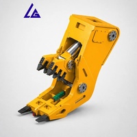 Pulvérisateur hydraulique fixe pour démolition d'excavatrices, dents remplaçables, forte force de broyage, personnalisation OEM