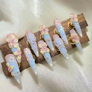 <span class=keywords><strong>Uñas</strong></span> Postizas <span class=keywords><strong>de</strong></span> Diseño Personalizado Hechas a Mano, Nueva Moda, Producto <span class=keywords><strong>de</strong></span> <span class=keywords><strong>Uñas</strong></span> <span class=keywords><strong>de</strong></span> Lujo, Tamaño XXL - Product Image 1