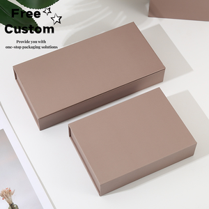 Caja de Regalo Universal con Tapa Abatible en Forma de Libro, Embalaje Vacío Reutilizable para Días Festivos, Bufanda de Seda Engrosada con Estampado en Relieve Dorado - Product Image 2