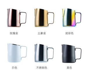 Tùy chỉnh chuyên nghiệp thép không gỉ sữa Jug hình con bò nghiêng miệng cốc cà phê/Sữa container tùy chỉnh kim loại Jug - Product Image 5
