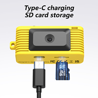 Kamera Video Mini Multi Warna HOLGA 1080P Kamera Gantungan Kunci Portabel MicroSD dengan Senter LED Terintegrasi untuk Fotografi untuk Remaja