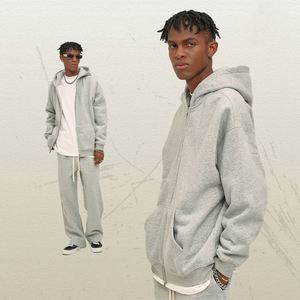 Sweat-shirt à capuche personnalisé pour homme, de haute qualité, en coton French Terry épais, impression 3D en relief, sweat-shirt unisexe - Product Image 3