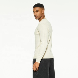 Vendita calda maglioncino Basic da <span class=keywords><strong>uomo</strong></span> maglione a collo alto 100% cotone morbido e Slim Fit Top