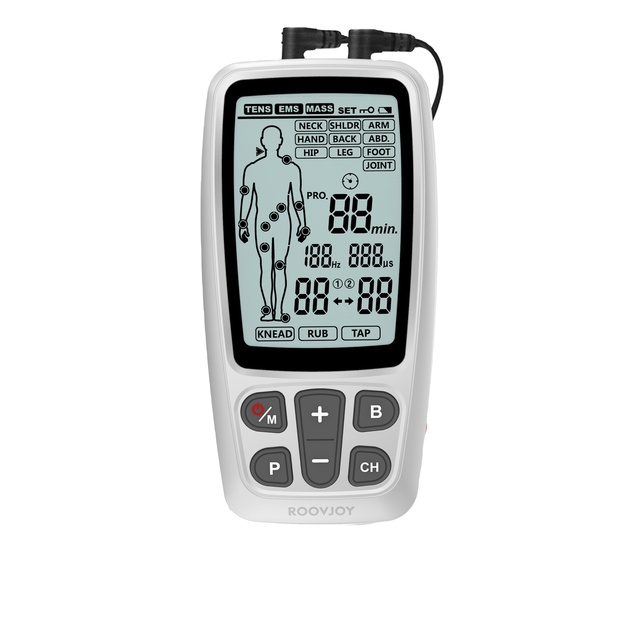 Elite Manufacturers Smart TENS Muscle Stimulator R-C4A TENS EMS MASS Device for Pain Relief