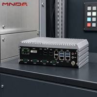 Boîtier IPC sans ventilateur haute performance avec processeur Core de 6e à 9e génération, double affichage DVI, prise en charge du Wi-Fi 4G pour l'informatique industrielle embarquée