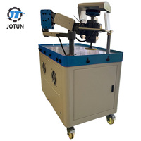 Machine à ébavurer manuelle à bras oscillant économique avec disque de meulage pour l'ébavurage des bords des tôles en acier inoxydable et en aluminium