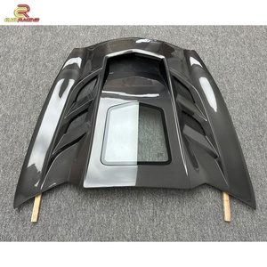 ฝากระโปรงหน้ารถยนต์คาร์บอนไฟเบอร์แบบเงา รุ่น KR-1 พร้อมกระจก สำหรับ Chevrolet Corvette C7 Z06 ฝากระโปรงคาร์บอน ครอบเครื่องยนต์ ชุดแต่งตัวถังรถยนต์ - Product Image 4
