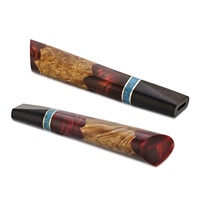 Manche de couteau japonais octogonal en bois de burl stabilisé et résine hybride, manches de remplacement pour couteaux de cuisine Gyuto Santoku