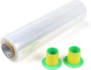 Industrial Clear Stretch Film 5"×1000ft, 2 Pack Hand Stretch <b>Wrap</b> with Handle, Heavy Duty <b>Plastic</b> <b>Wrap</b> for Moving and Packaging - Product Image 6