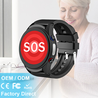 L08P El mejor reloj inteligente para personas mayores Monitor de presión arterial Navegación GPS Rastreador de sueño Gel de sílice Botón SOS Control remoto
