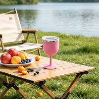 Verres à vin, à eau, à cocktail, flûtes à champagne, gobelets incassables colorés, en plastique extérieur et acier intérieur, 4 oz