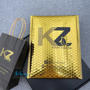 Hậu cần bao bì gửi thư túi kim loại bong bóng phong bì nhôm độn phong bì tùy chỉnh Vàng bong bóng bưu phẩm với logo - Product Image 4