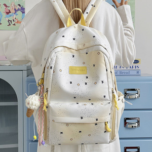 กระเป๋าเป้สะพายหลังนักเรียนแฟชั่นใหม่ unisex ความจุเยอะ น้ำหนักเบา ทำจากไนลอน สายสะพายไหล่โค้ง สำหรับนักเรียนมัธยม - Product Image 1