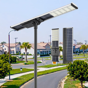 Wholesale All-in-One 50W-120W Monocrystalline Solar Street <b>Light</b> <b>LED</b> Inbuilt Battery IP66 Rating <b>Motion</b> <b>Sensor</b> Parts Included LC - Product Image 1