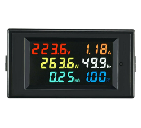 6 in 1 AC Monitor D69-2058 AC Digital Voltage and Current Power Frequency Factor Electricity Meter Multi-Function Power
